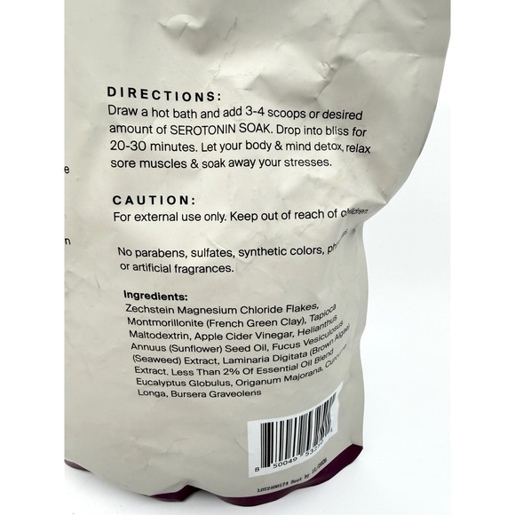 HigherDose Serotonin Soak 32oz Magnesium Bath Soak Relax & Restore BB 11/2026 - Picture 5 of 6